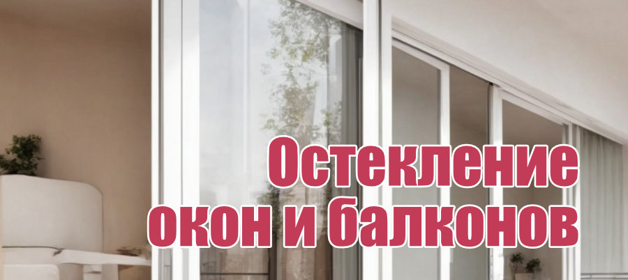 Остекление окон и балконов