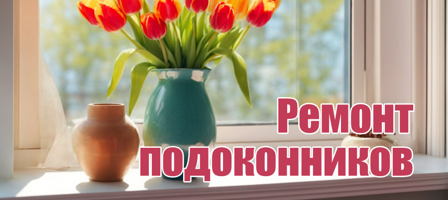Ремонт и монтаж подоконников в Самаре
